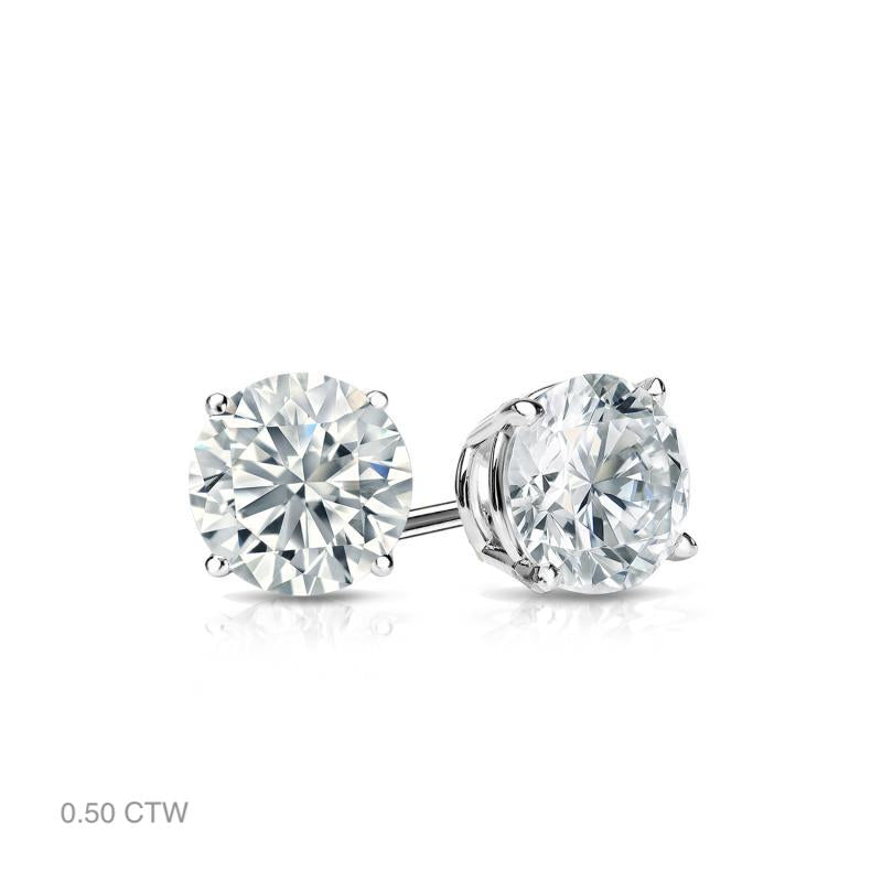 Classic Natural Diamond Stud Earrings