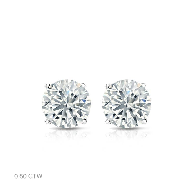 Classic Natural Diamond Stud Earrings