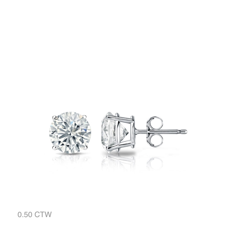 Classic Natural Diamond Stud Earrings