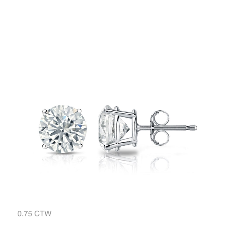 Classic Natural Diamond Stud Earrings