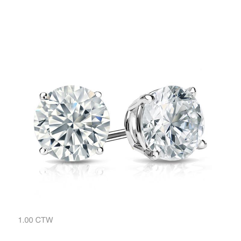 Classic Natural Diamond Stud Earrings