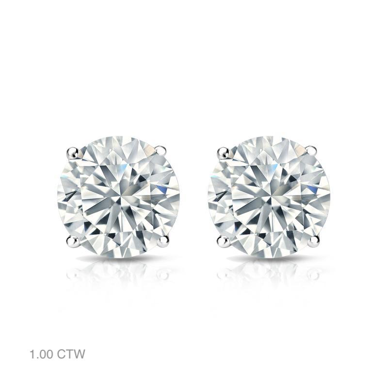 Classic Natural Diamond Stud Earrings