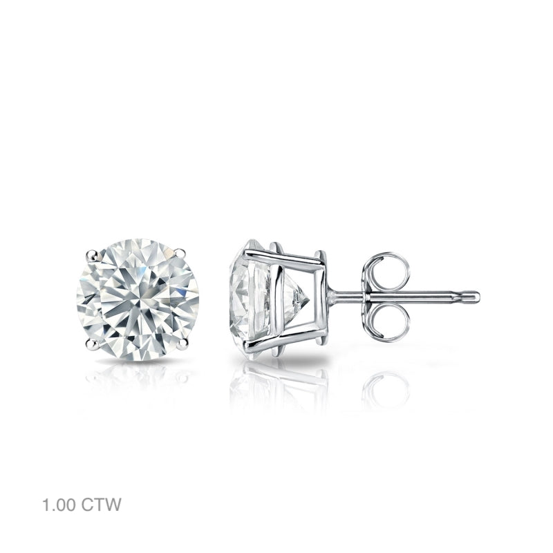 Classic Natural Diamond Stud Earrings