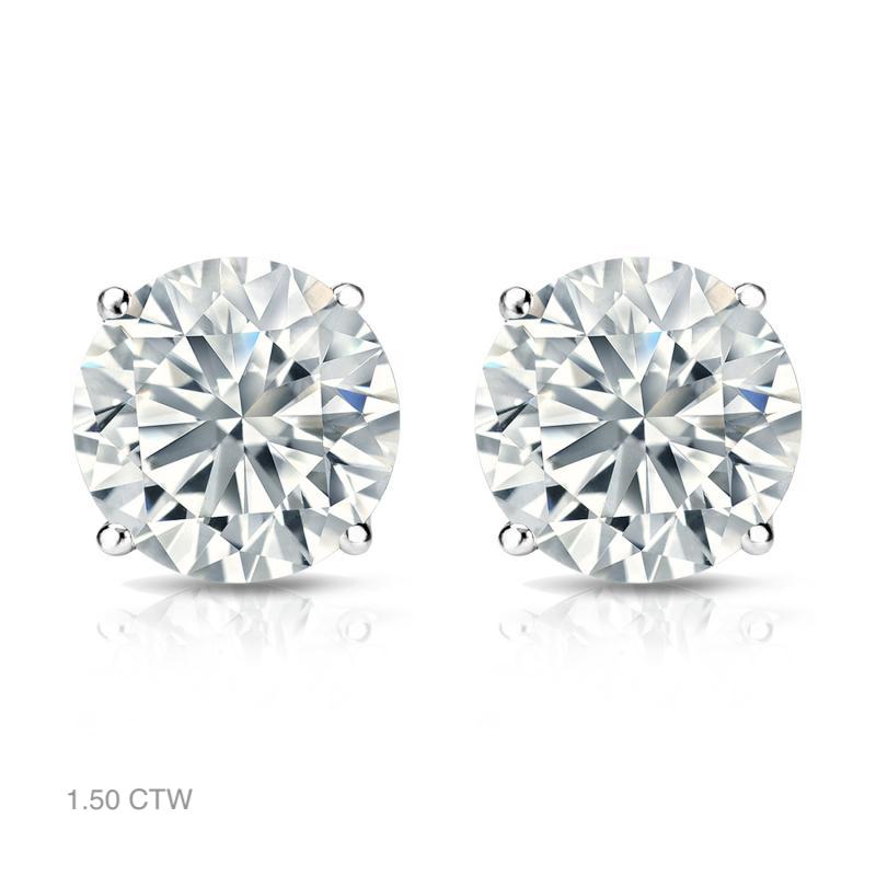 Classic Natural Diamond Stud Earrings