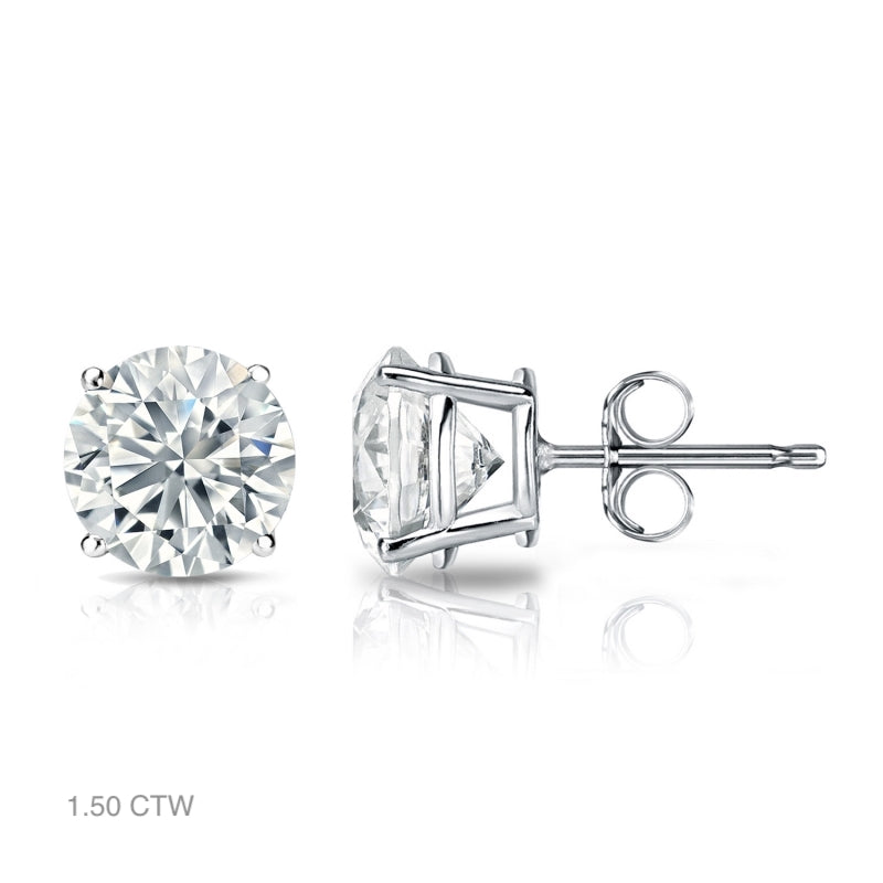 Classic Natural Diamond Stud Earrings