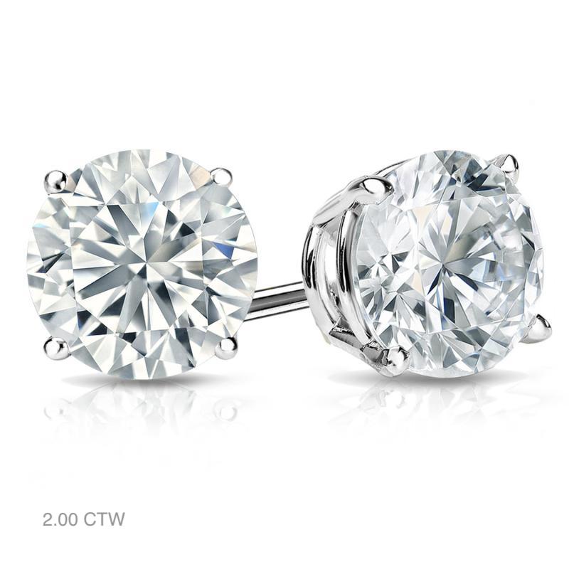 Classic Natural Diamond Stud Earrings