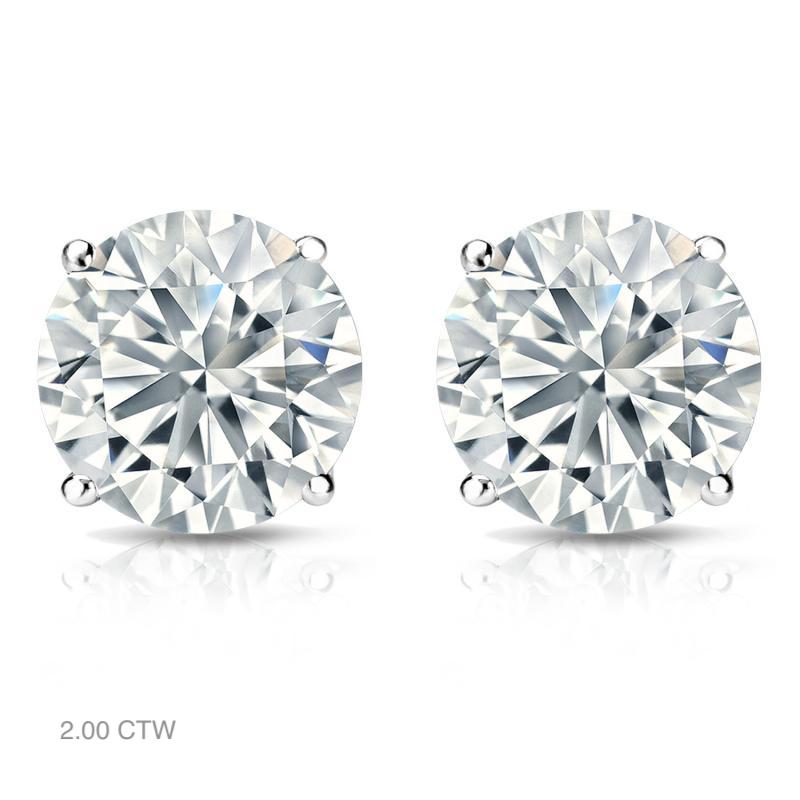 Classic Natural Diamond Stud Earrings