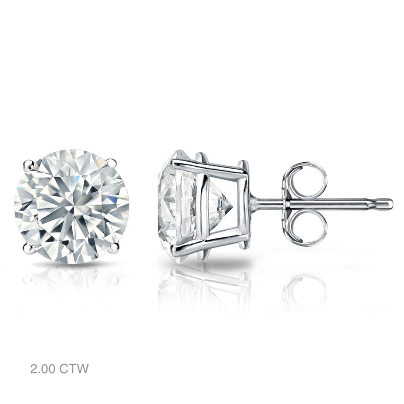 Classic Natural Diamond Stud Earrings