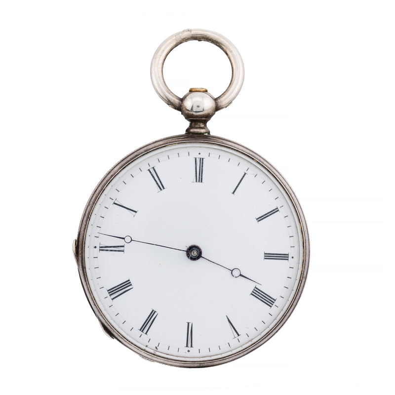 Patek Philippe Early & Rare Silver Key Wind Pocket Watch C.1870