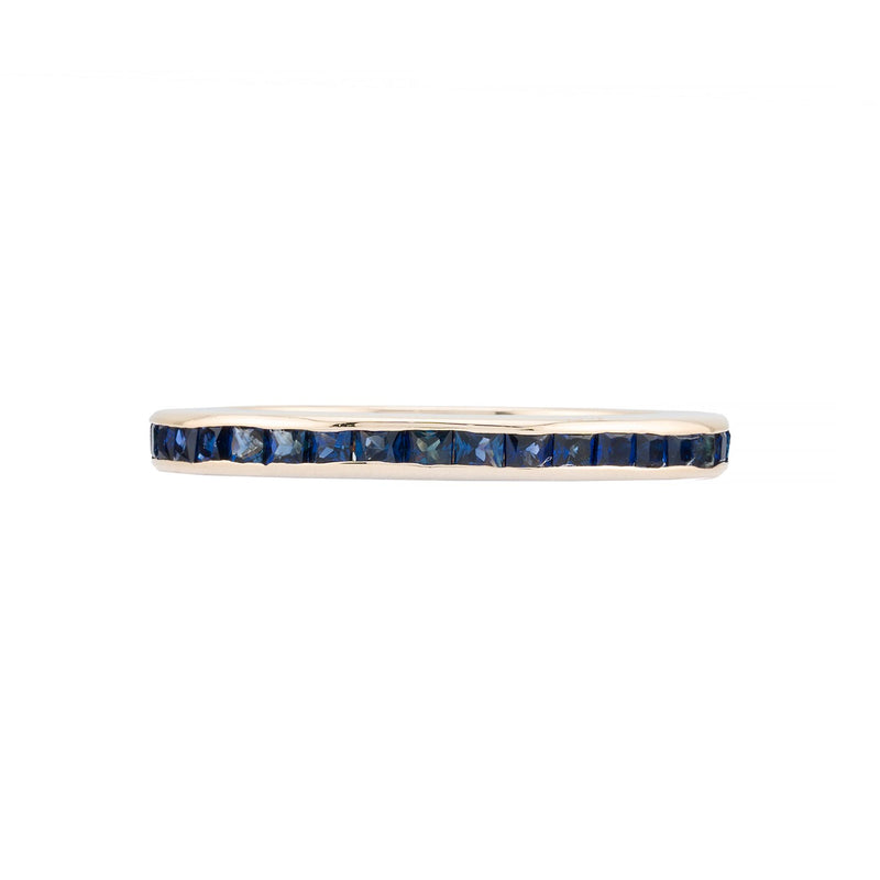 Art Deco Sapphire Eternity Band in 18K Gold Circa 1920