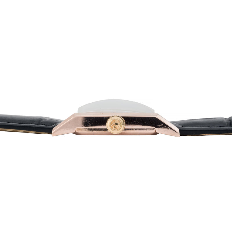 Jaegar LeCoultre Art Deco 14 Karat Rose Gold 23mm Unisex Dress Wrist Watch