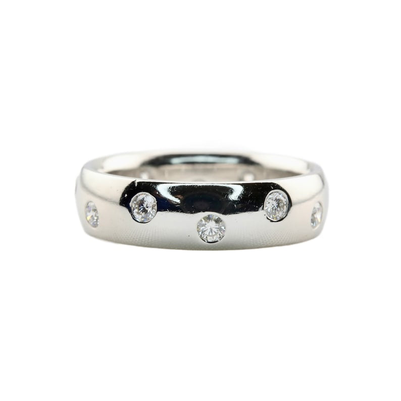 Mens Diamond 0.60ctw Flush Set Wedding Band in Platinum