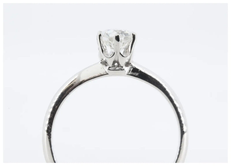 Tiffany & Co Mid Century 0.47ct Diamond Solitaire Engagement Ring in Platinum